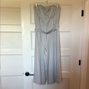 Striped Gray Club Monaco Jumpsuit